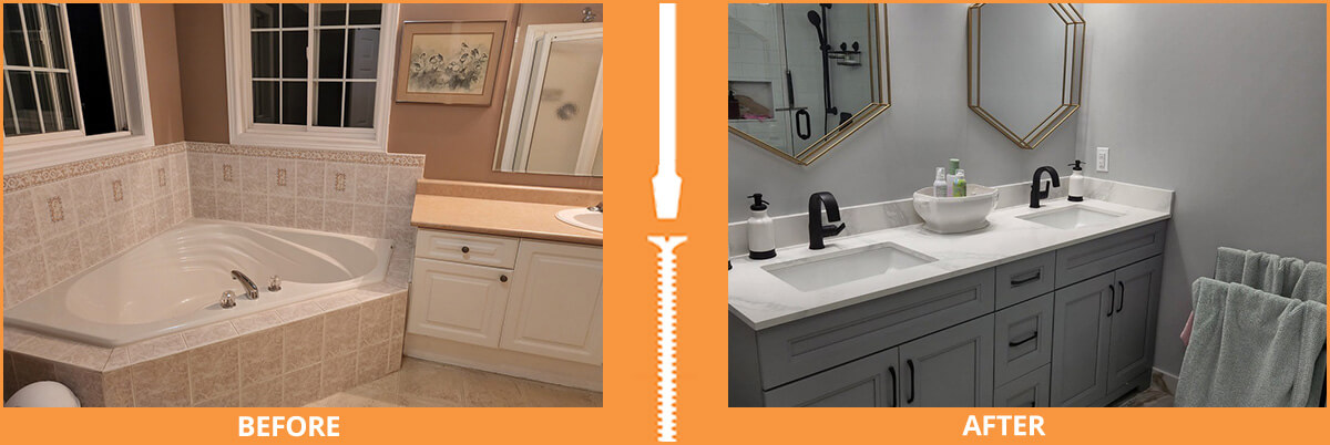 New bathroom vanity